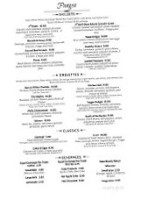 Pangea Cafe menu