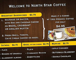 North Star Coffee menu