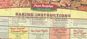 Papa Murphy's menu