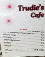 Trudies menu