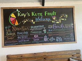 Kay's Kute Fruit menu