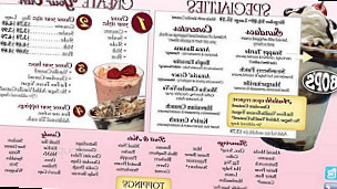 Bop's menu