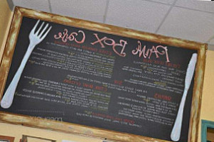 Paint Box Cafe menu