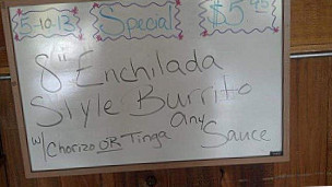Enrique's Mexican Grill menu