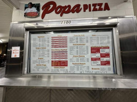 A C Popa Pizza menu