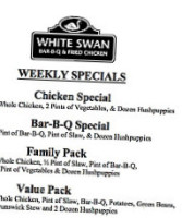 White Swan -b-que Fried Chicken menu