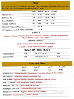 Chelsea Pizza 2 menu