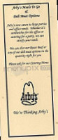 Arby's menu