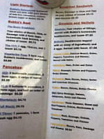 Bubbas Burger menu