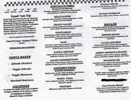 Stageline Pizza menu