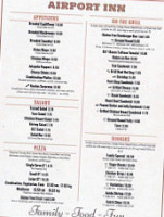 Airport Inn menu