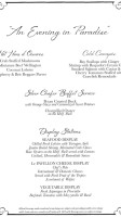 Bijoux At Le Pavillon menu