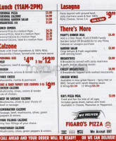 Figaro's Pizza menu