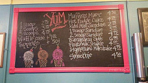 Muffins Ice Cream Shop menu