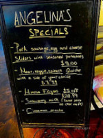 Angelina's European Cafe menu