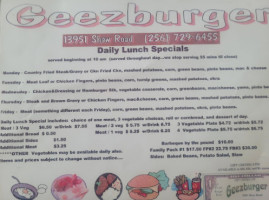 Geezburger food