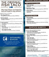 Rubio's Coastal Grill menu