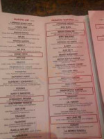 Deja Vu Martini Lounge menu