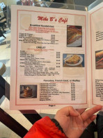 Mike B's Cafe menu