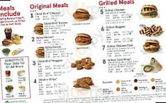 Chick-fil-a menu