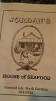 Jordan's House Of Seafood menu