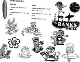 The Banks Grill menu