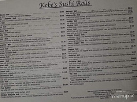 Kobe Express menu