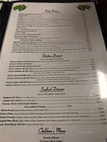 Carini's Italian menu