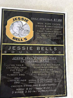 Jessie Bell's Soul Food menu
