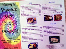 Stamey's Cafe menu