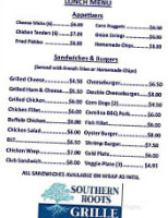 Southern Roots Grille menu