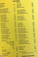 Roadrunner Cafe menu