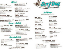 Surfdog Bites And Brews menu