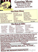 Candy-sue's Cafe menu