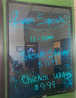 Three Rooster Express menu