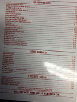 Whispering Pines B-b-q menu