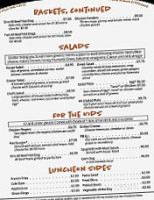 The Falls Cafe And Grill menu