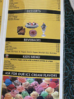 Alex's Grill And Ice Cream menu