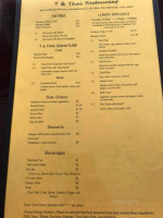 Eagle Thai Cuisine menu