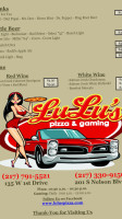 Lu Lu's Pizza Gaming food
