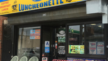 C And B Luncheonette outside