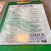 Bourre menu