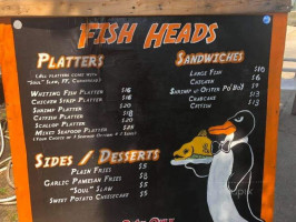 Fish Heads menu