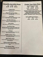 Downtowner Steakhouse menu
