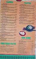 Rancho Grande menu