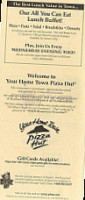 Pizza Hut menu