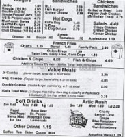 Dairy Queen menu