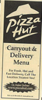 Pizza Hut menu