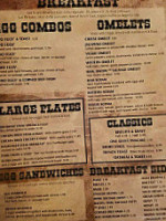 The Rustic menu