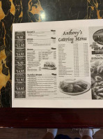 Anthony Gm Pizzeria menu